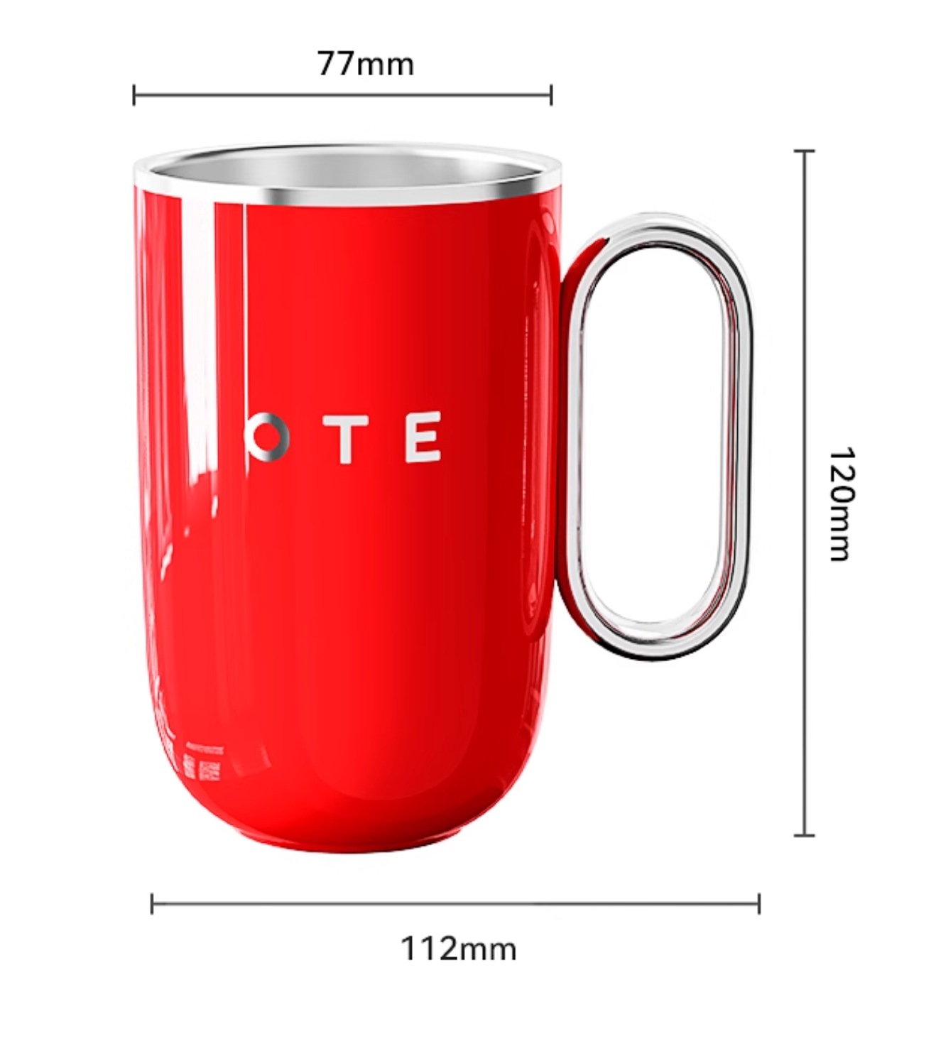 KaffeMugg med handtag, 12oz/8oz(350/220ml) Isolerad rostfritt stål kaffe Mugg Travel Mugg, Dubbel vägg Vakuum Återanvändbar kaffe kopp