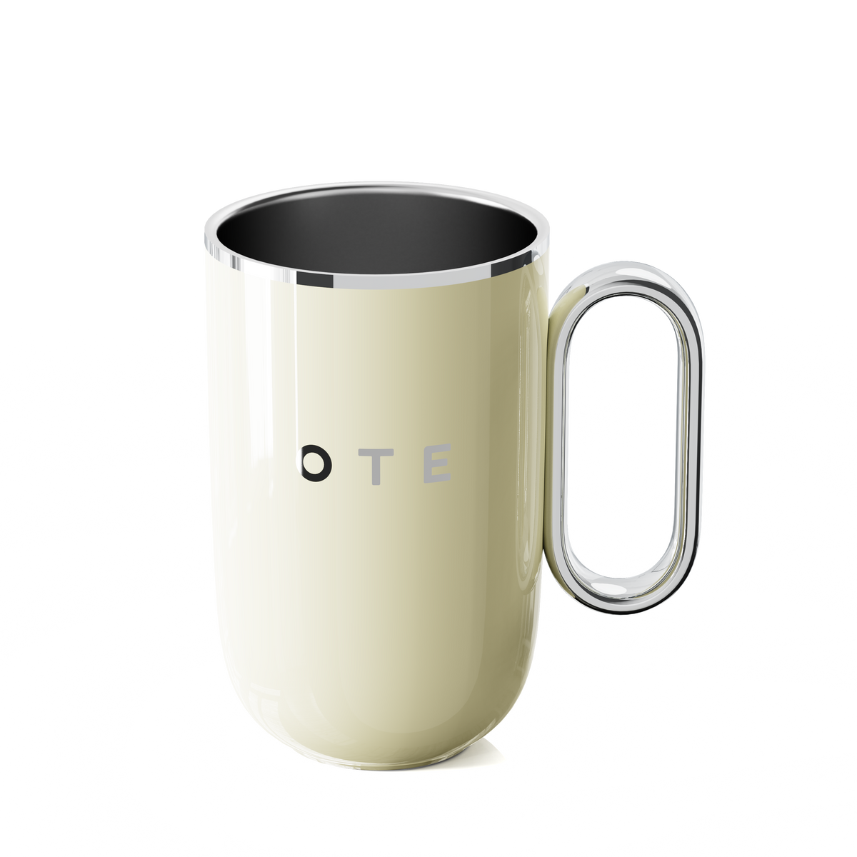 KaffeMugg med handtag, 12oz/8oz(350/220ml) Isolerad rostfritt stål kaffe Mugg Travel Mugg, Dubbel vägg Vakuum Återanvändbar kaffe kopp