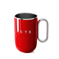 KaffeMugg med handtag, 12oz/8oz(350/220ml) Isolerad rostfritt stål kaffe Mugg Travel Mugg, Dubbel vägg Vakuum Återanvändbar kaffe kopp