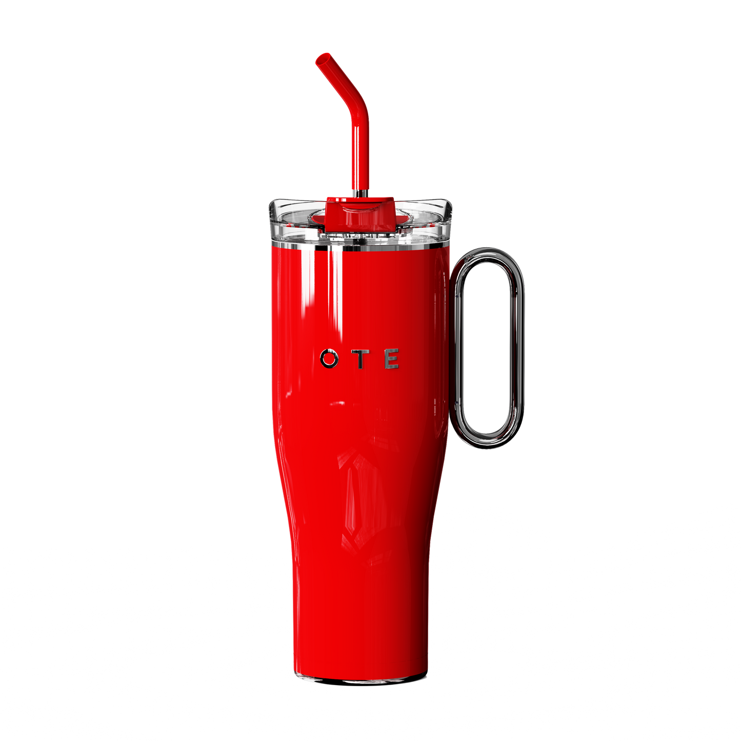 OTE1.2 L (42 oz) KaffeMugg till Go, Dubbelgjord stål Vakuum isolerad mugg med handtag och halm, BPA Gratis, Portabel bil Mug Tumbler, termisk mugg, kaffe kopp för varma och kalla drycker